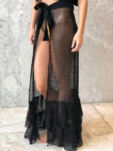 Cargar imagen en el visor de la galería, PAREO OLANES MON AMOUR BLACK