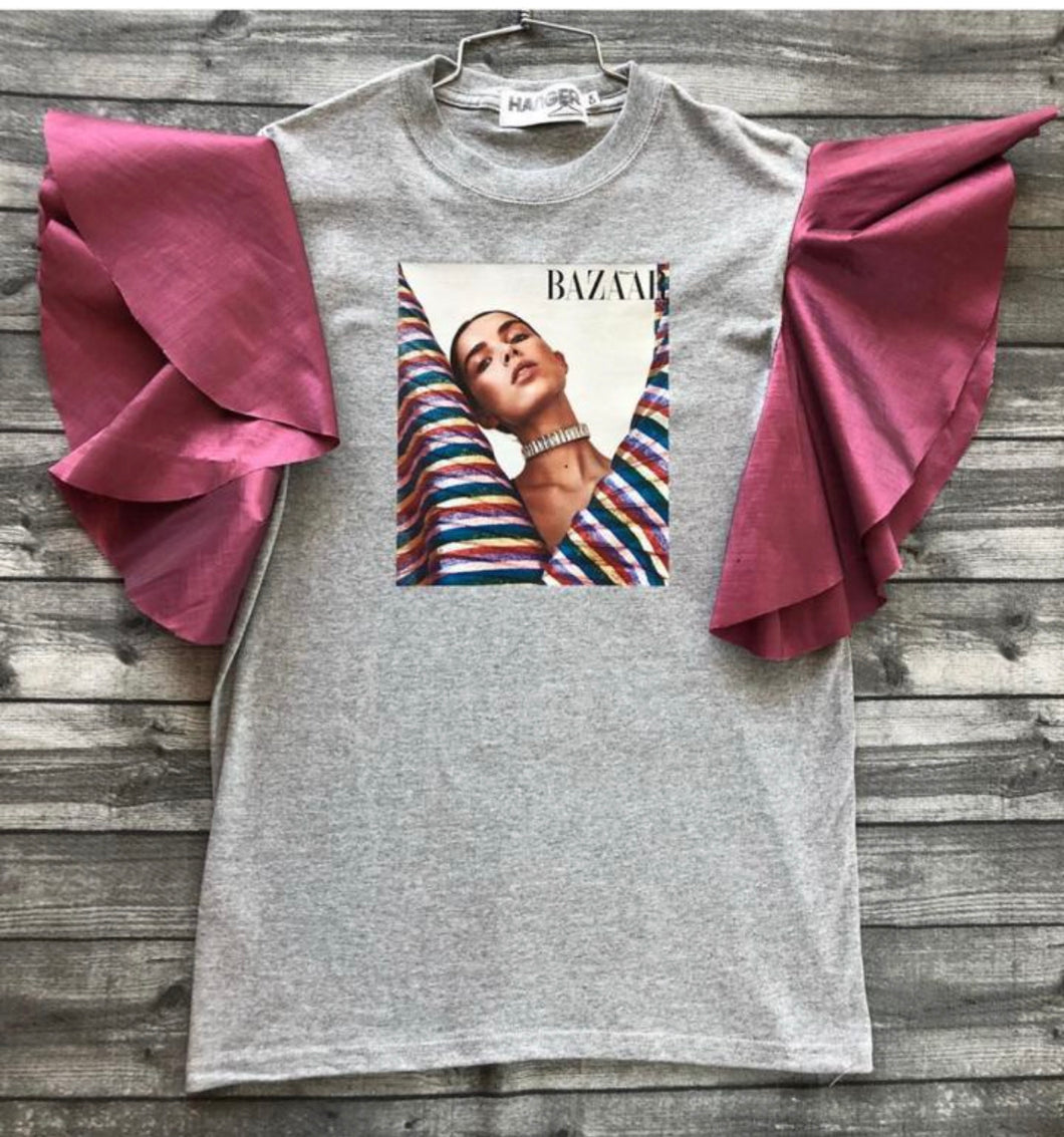 BAZAAR TAFETA T-SHIRT