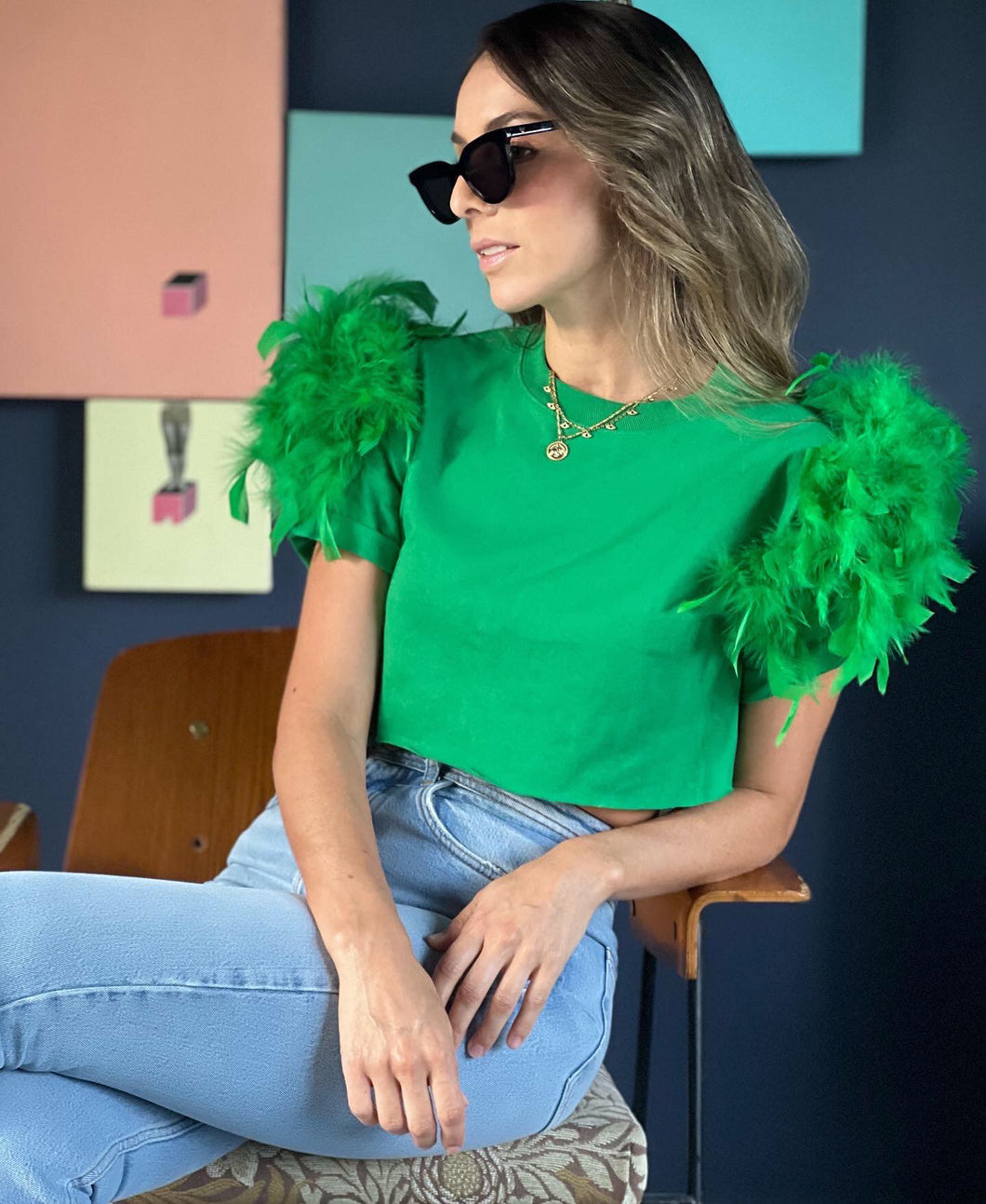 T-SHIRT plumas