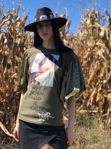 GREEN VELVET T-SHIRT