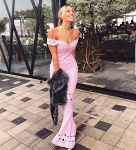 VESTIDO BANDAGE ROSA RENTA