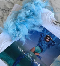 Cargar imagen en el visor de la galería, T-shirt blue feathers

